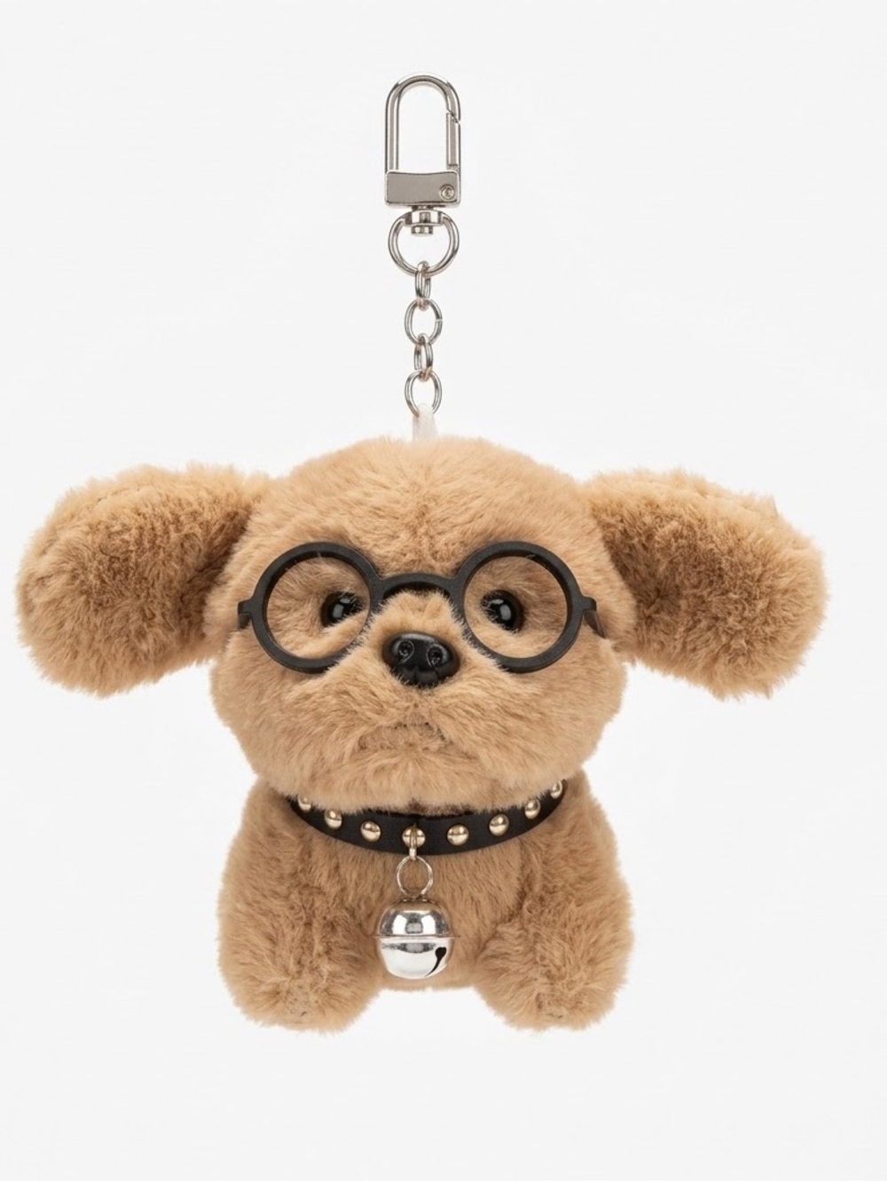 Plush Dog With Readinf Glasses Plush Key chain Bag charm